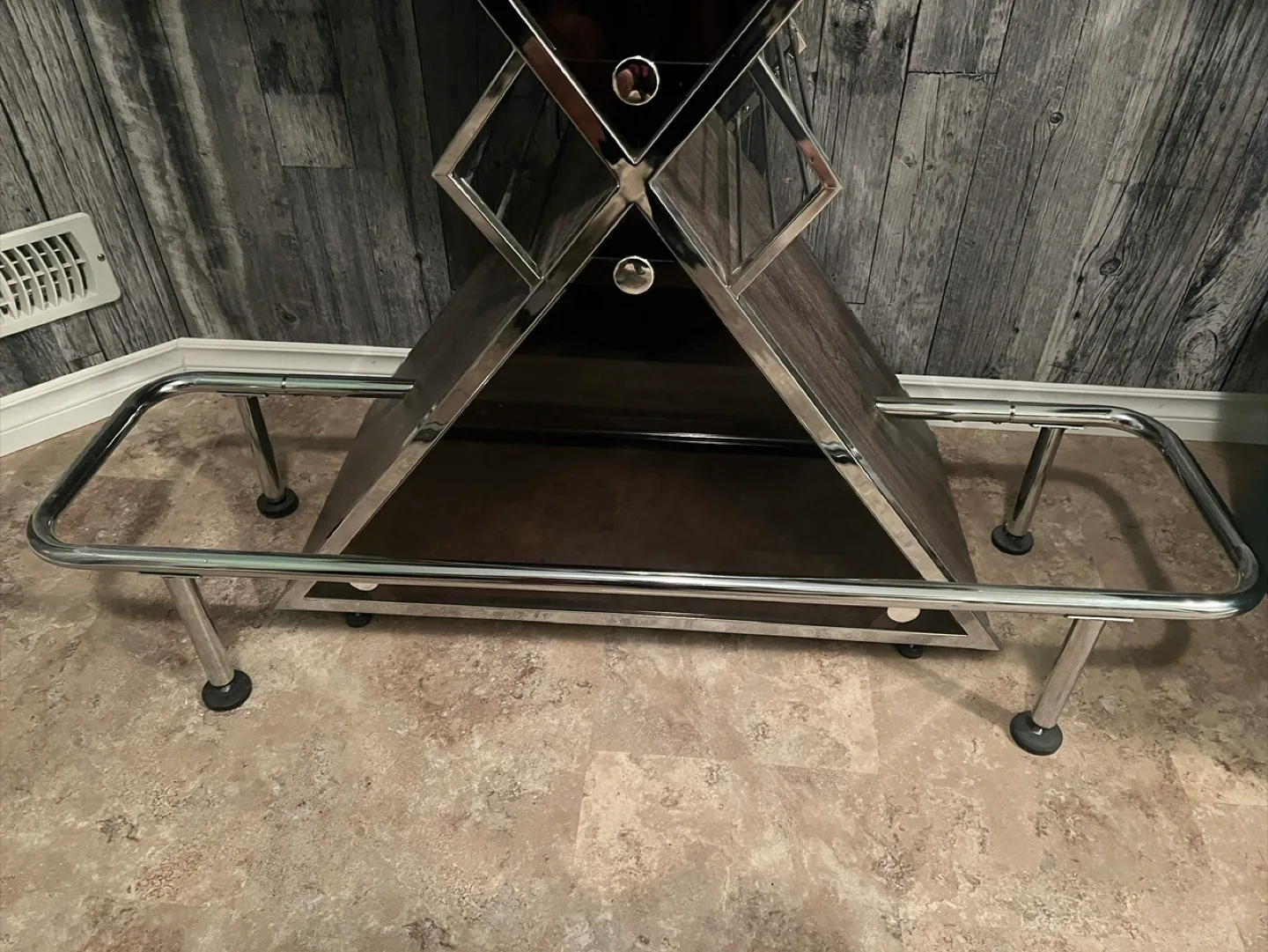 Modern Bar Table with Wine Rack image indicator(4)