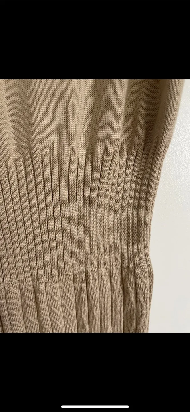 Beige Knit Midi Dress, S image indicator(3)