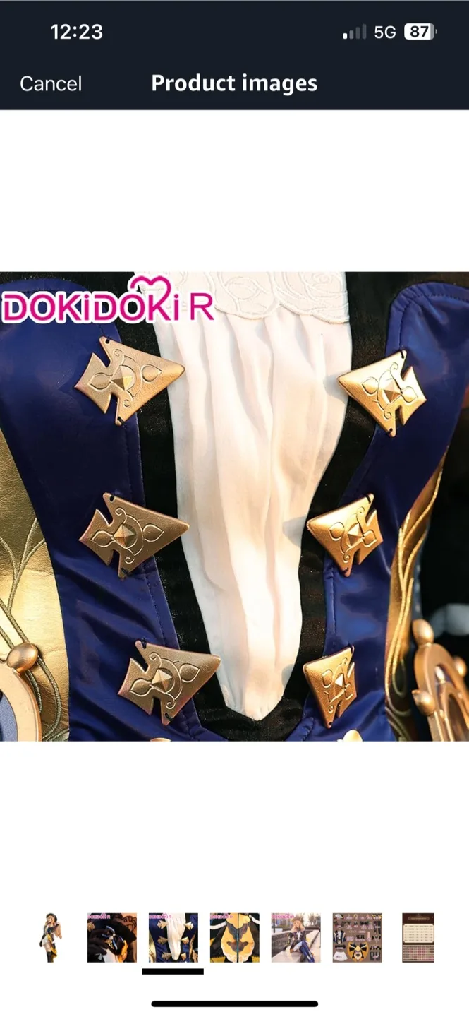 Genshin Impact Navia Cosplay Costume (XL) image indicator(2)