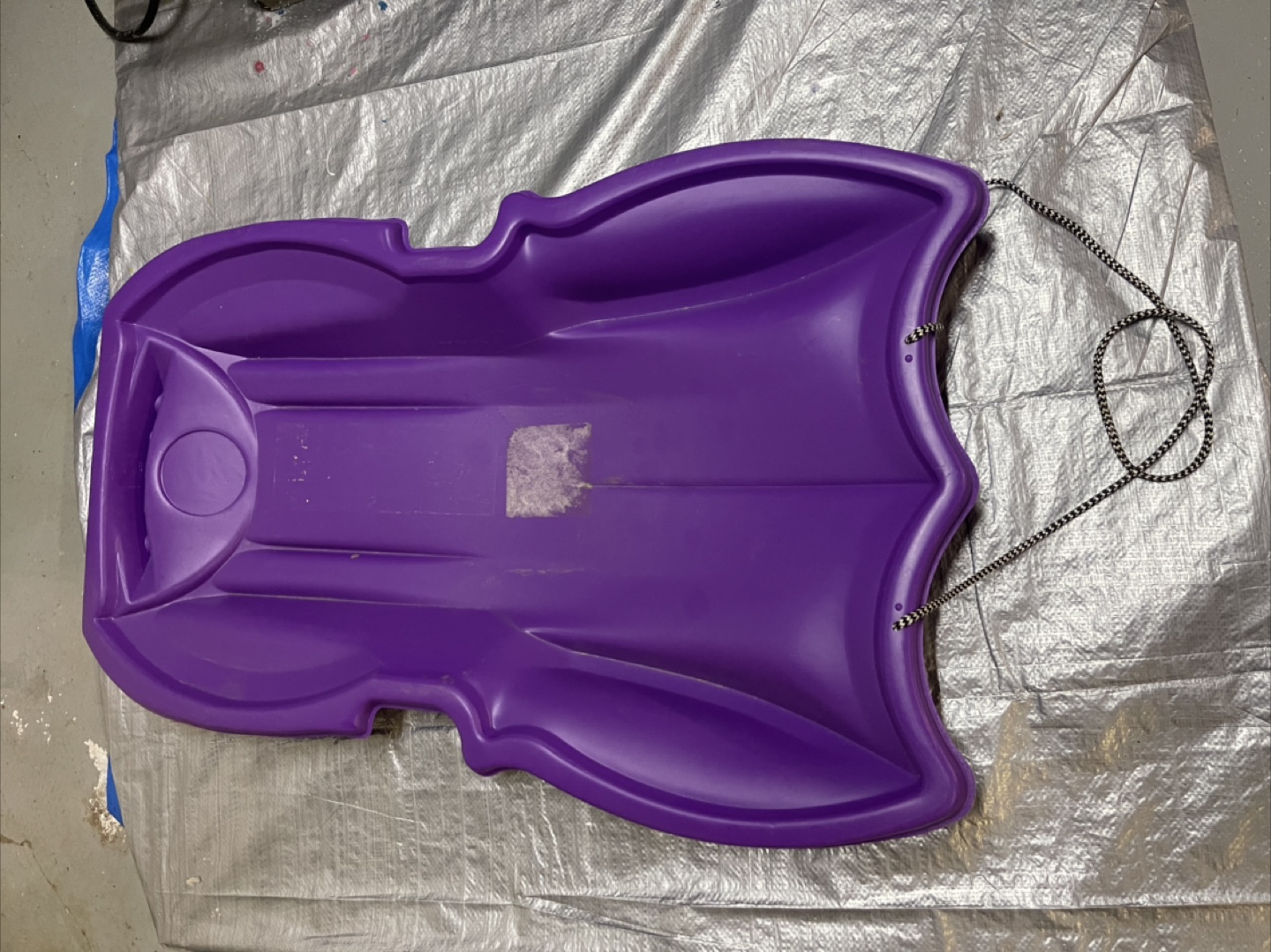 Purple Plastic Sled