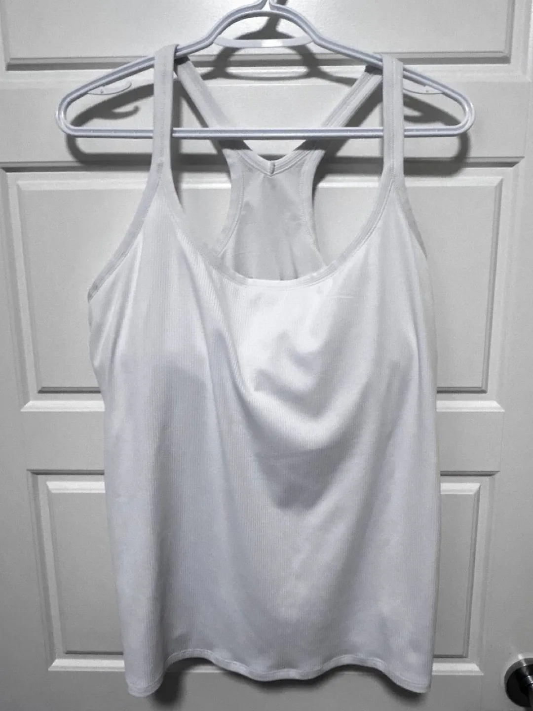 Athletic Works White Tank Top - XXL thumbnail