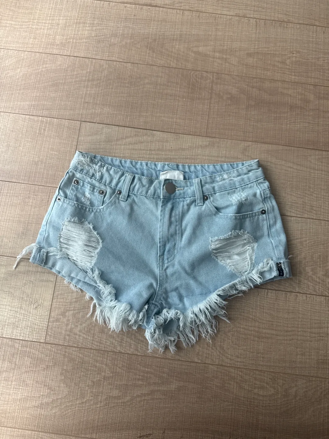 Litz Distressed Denim Shorts - Size S thumbnail