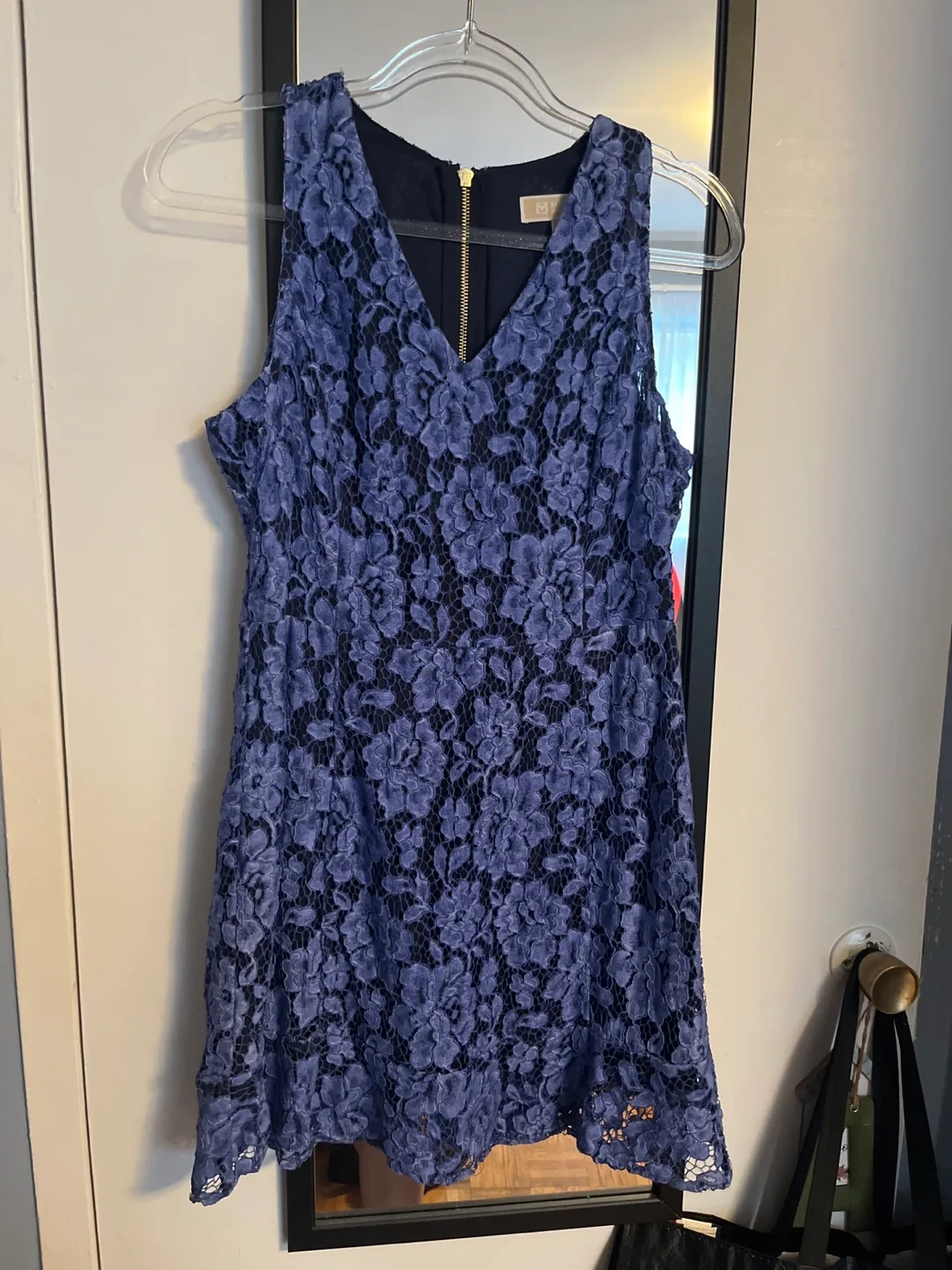 Michael Kors Blue Lace Dress - Size 4 thumbnail