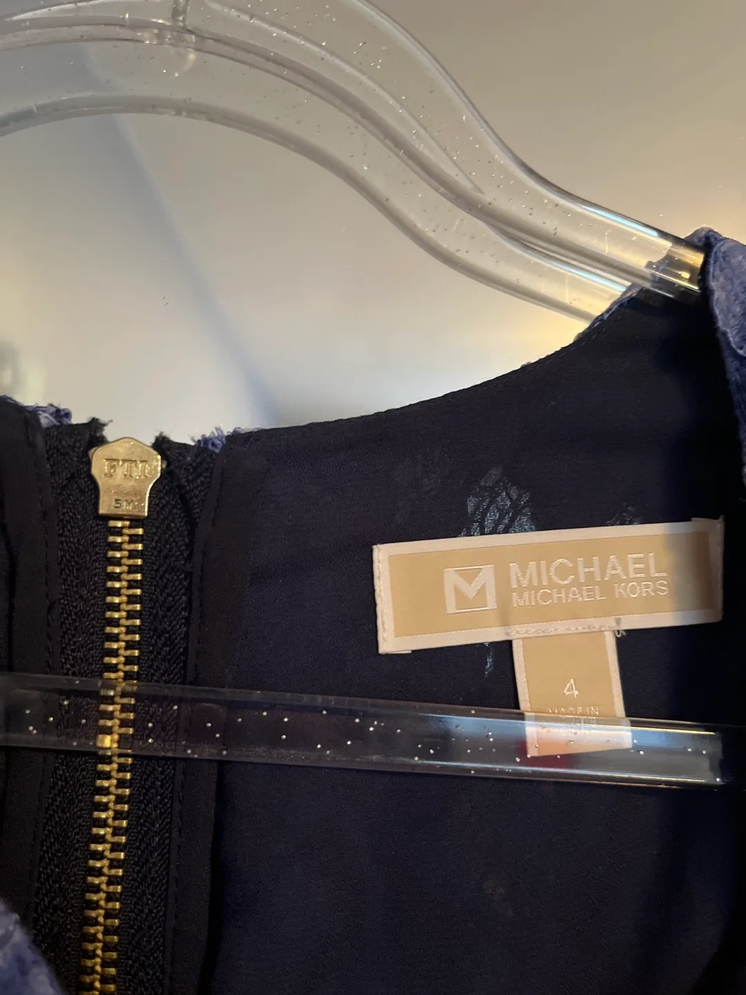 Michael Kors Blue Lace Dress - Size 4 image indicator(5)