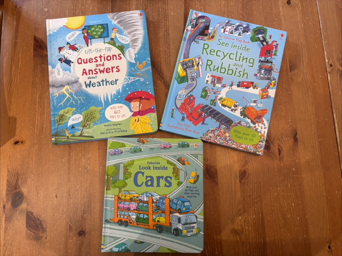 Usborne Lift-the-Flap Books: Weather, Recycling, Cars thumbnail