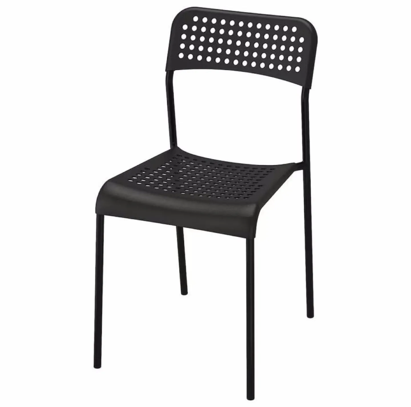 2 x IKEA Adde Chair - Black thumbnail