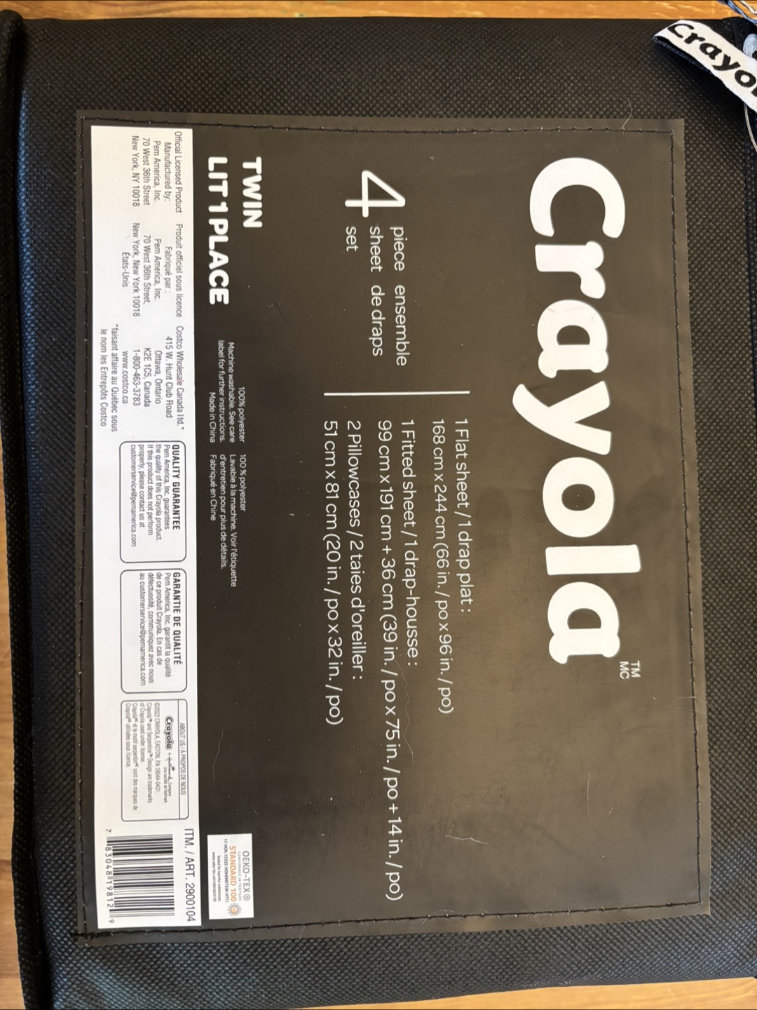 Crayola Twin 4-Piece Sheet Set - New - photo 2
