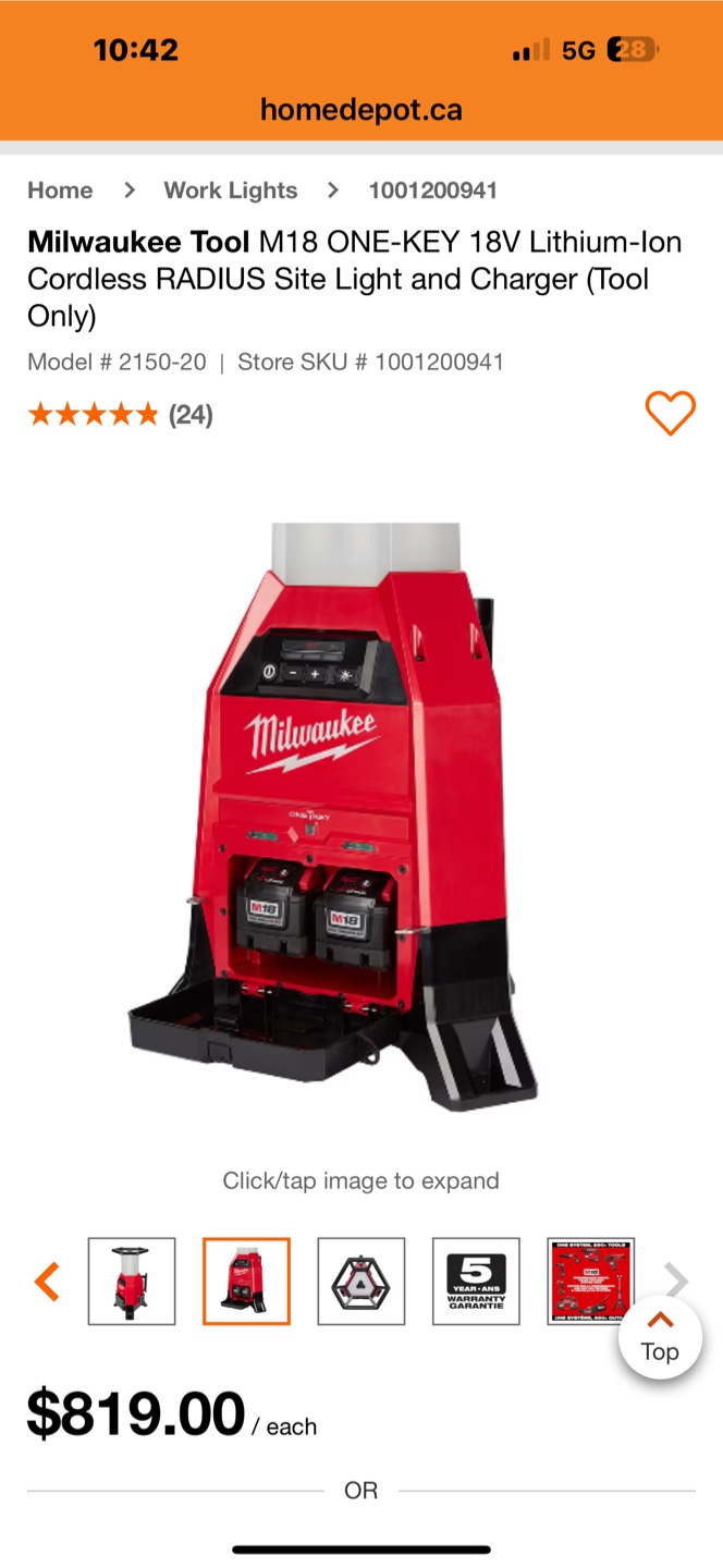 Milwaukee M18 RADIUS Cordless Site Light - photo 5