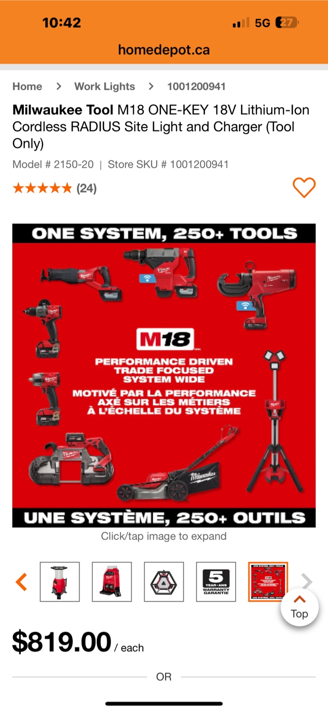 Milwaukee M18 RADIUS Cordless Site Light - photo 4