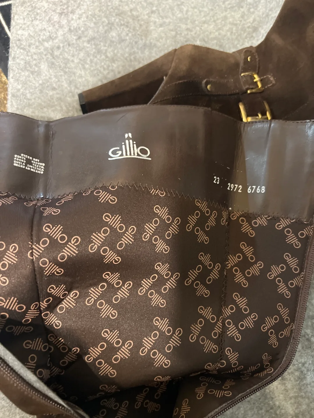 Gilio Brown Suede Knee High Boots - Size 6 image indicator(3)