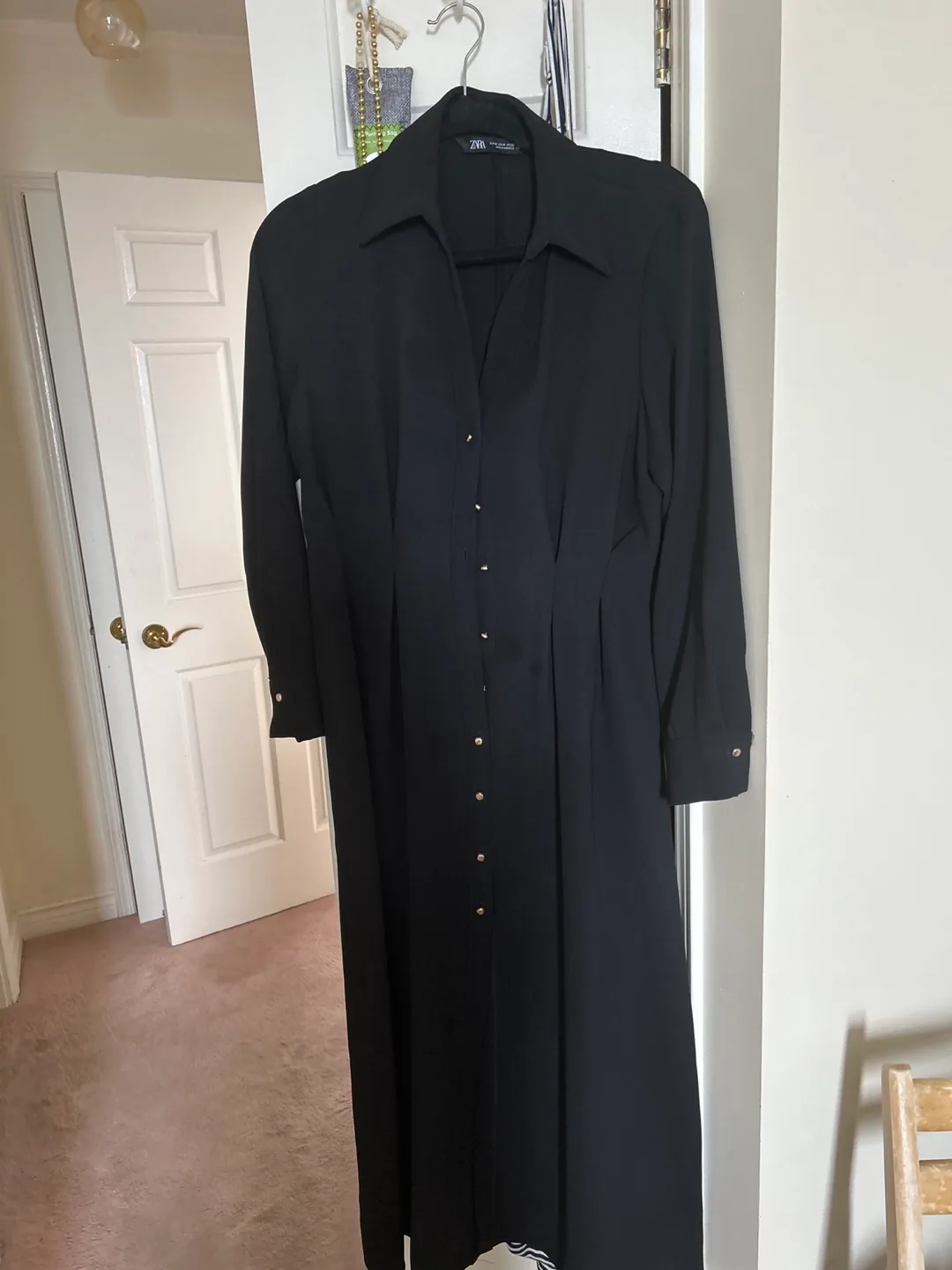 Zara Black Midi Dress thumbnail