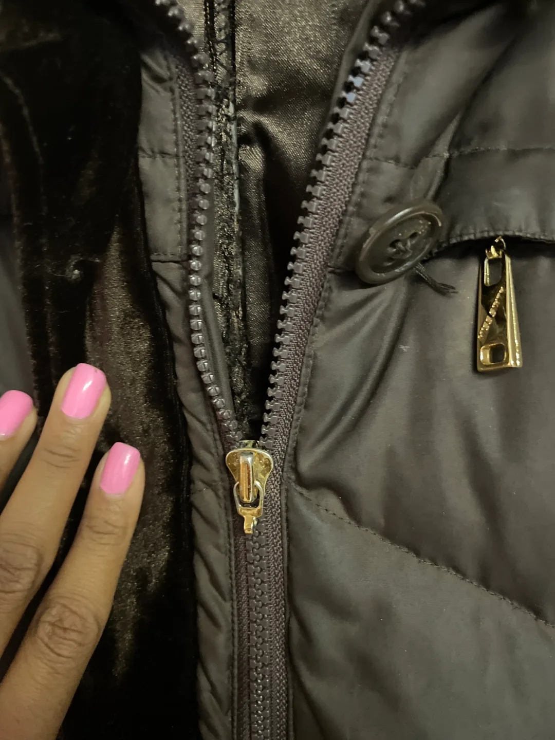 Miss Sixty M60 Brown Puffer Coat image indicator(3)