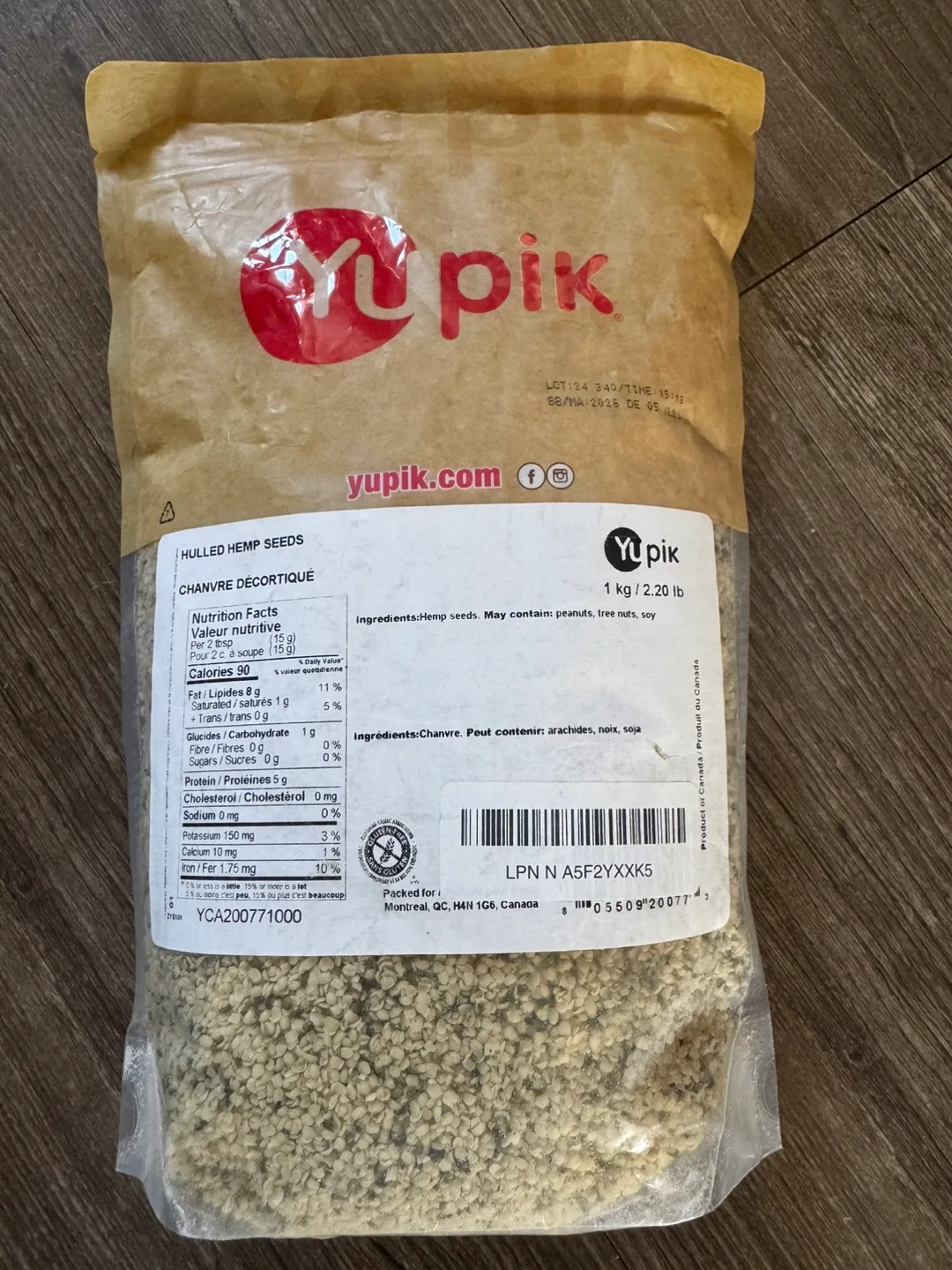 Yupik Hulled Hemp Seeds – 1 kg (2.2 lbs) image indicator(2)
