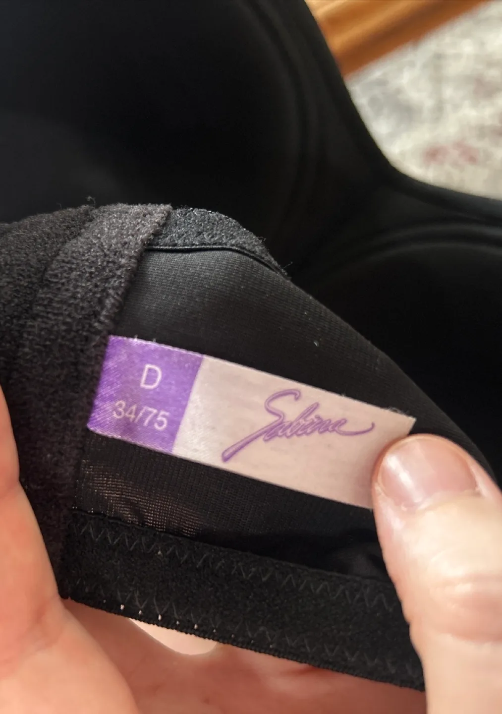 Black Strapless Bra - Size D (34/75) image indicator(3)