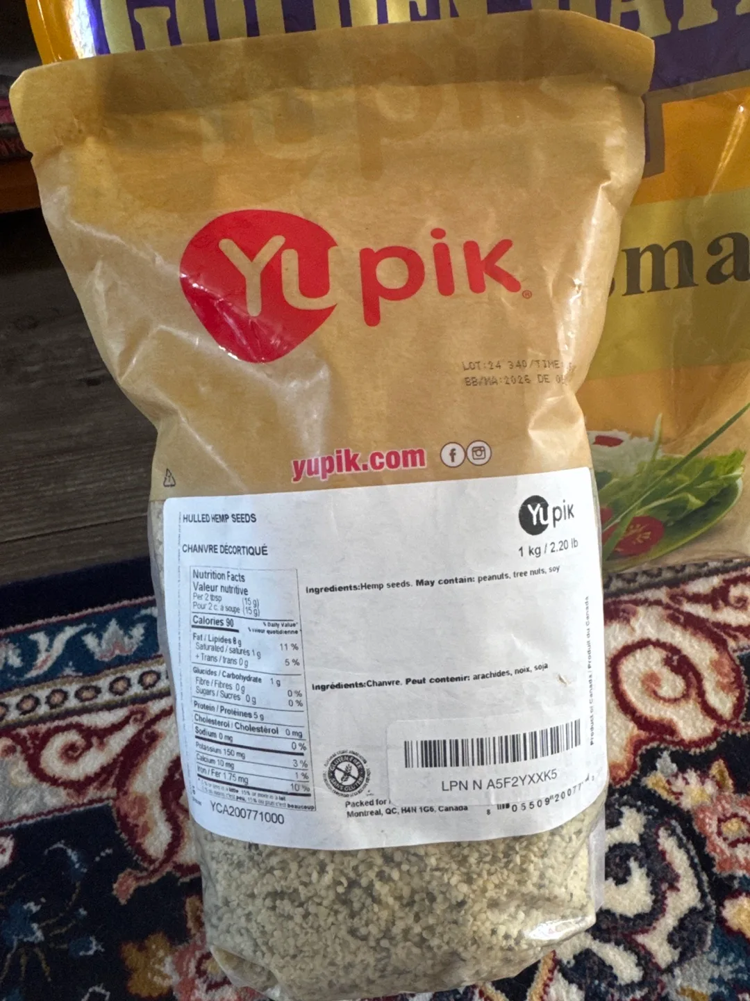 Yupik Hulled Hemp Seeds – 1 kg (2.2 lbs) image indicator(3)