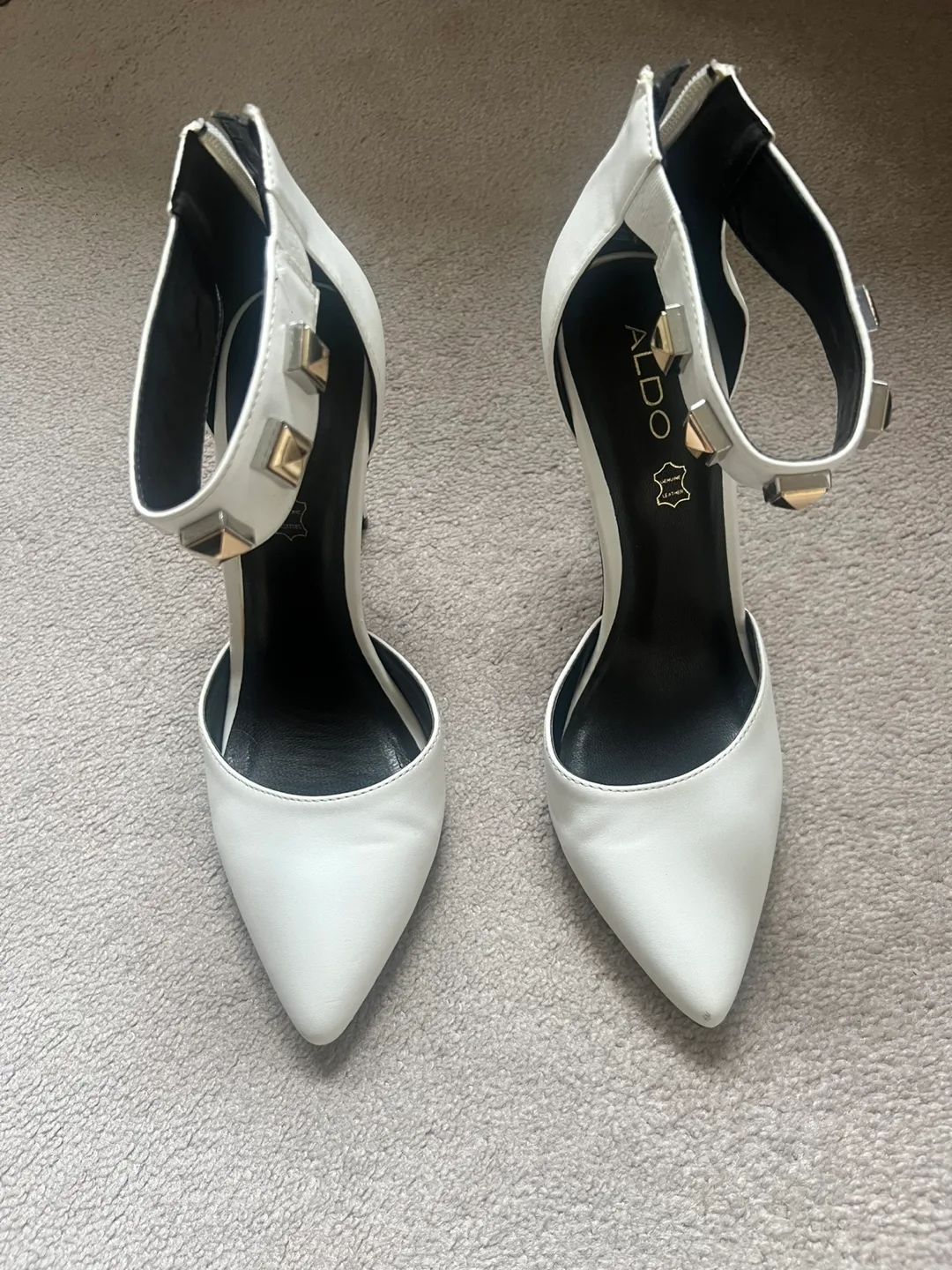 Aldo White Heels, Size 9 thumbnail