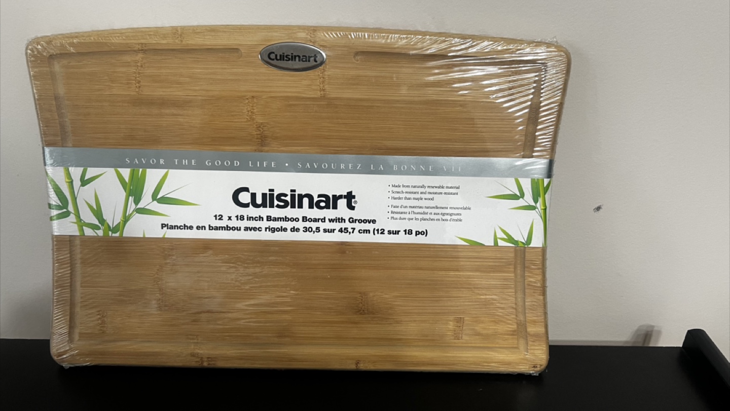 New Cuisinart 12x18 inch Bamboo Cutting Board - photo 4