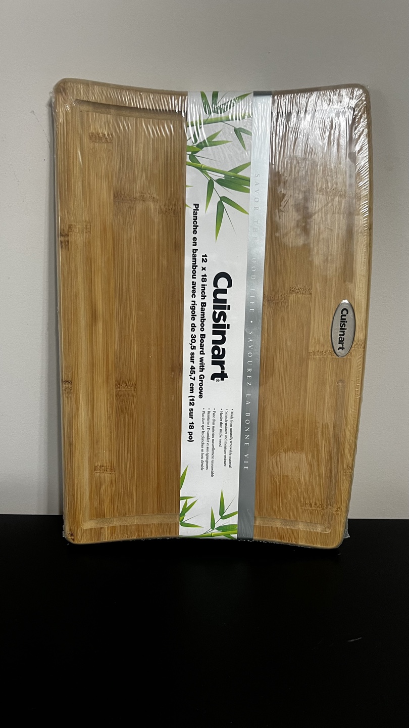 New Cuisinart 12x18 inch Bamboo Cutting Board - photo 5