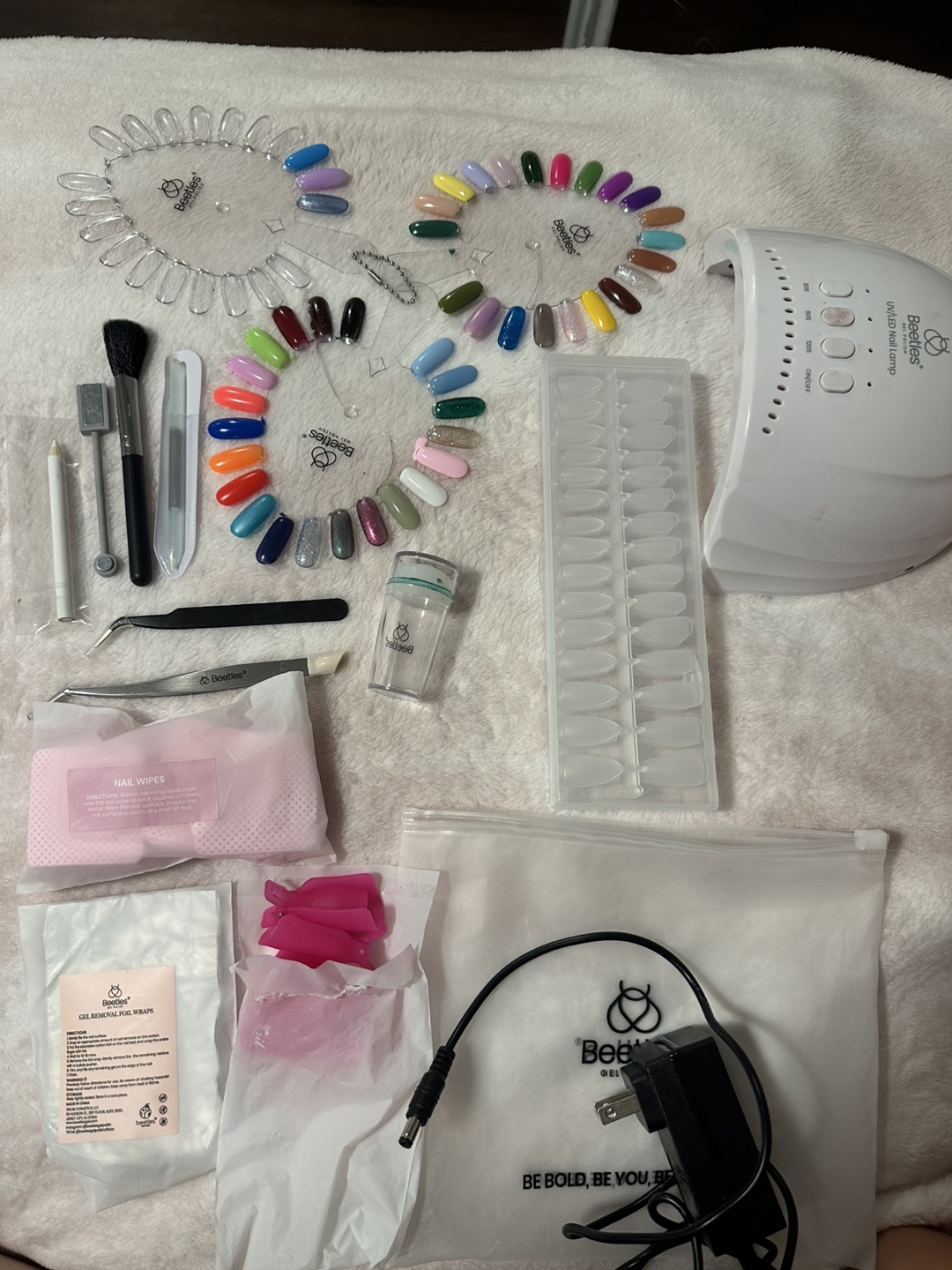 Beetles Gel Nail Polish Kit with UV Lamp - photo 3