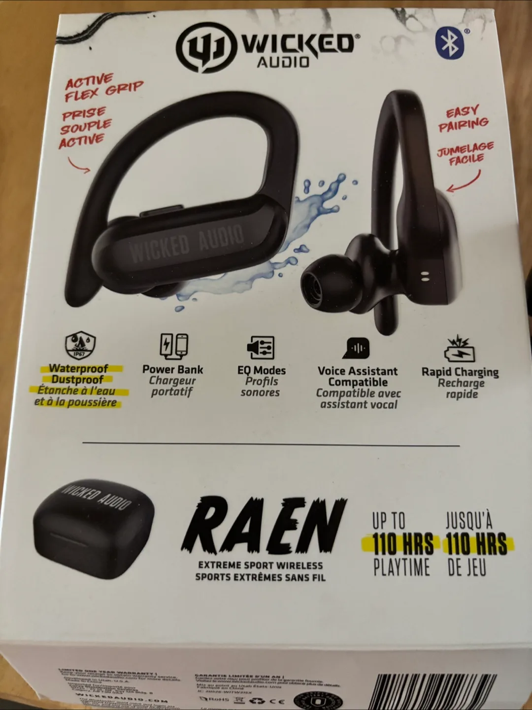 Wicked Audio Raen Extreme Sport Wireless Earbuds thumbnail