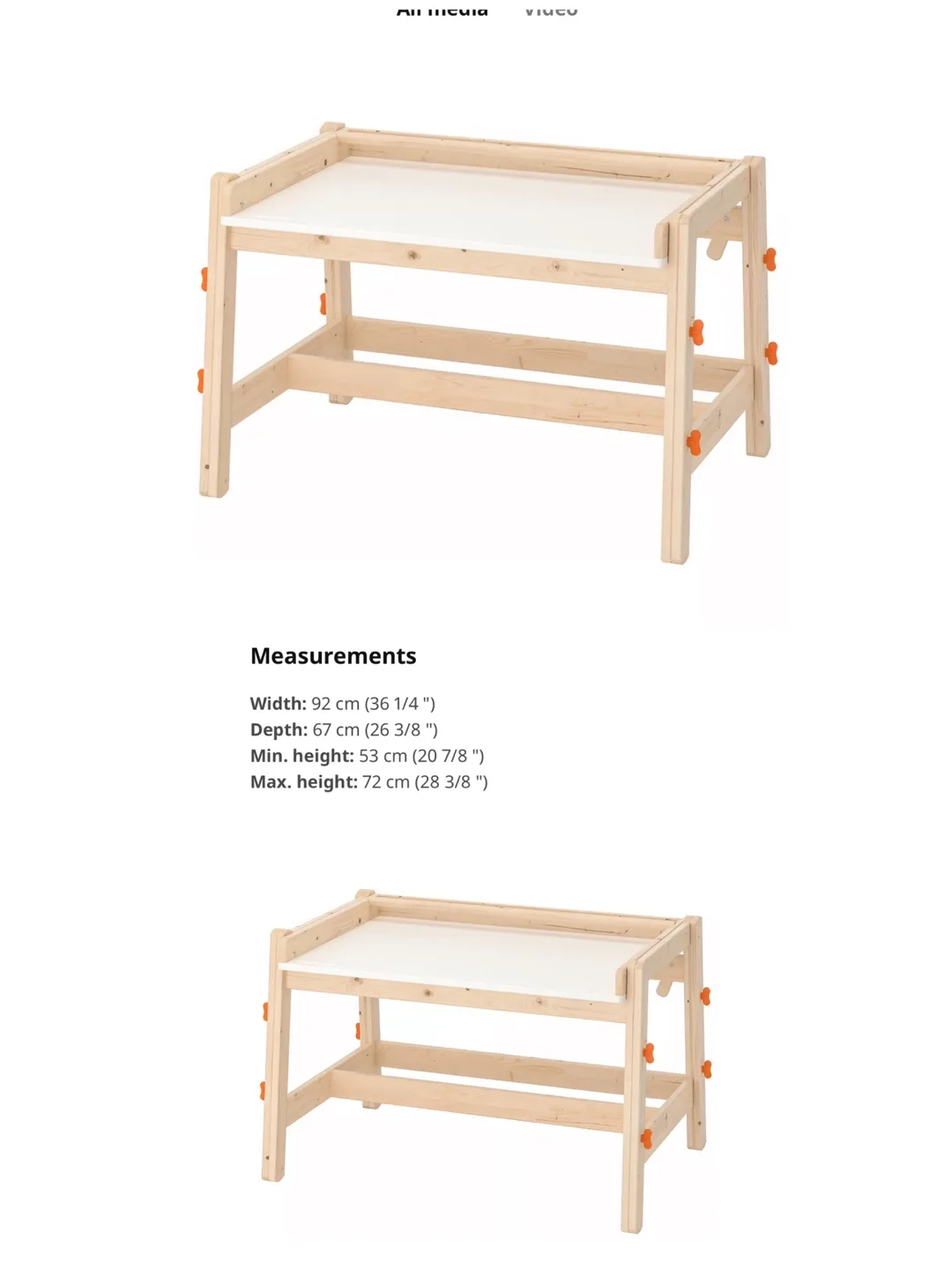 IKEA Adjustable Children's Desk thumbnail