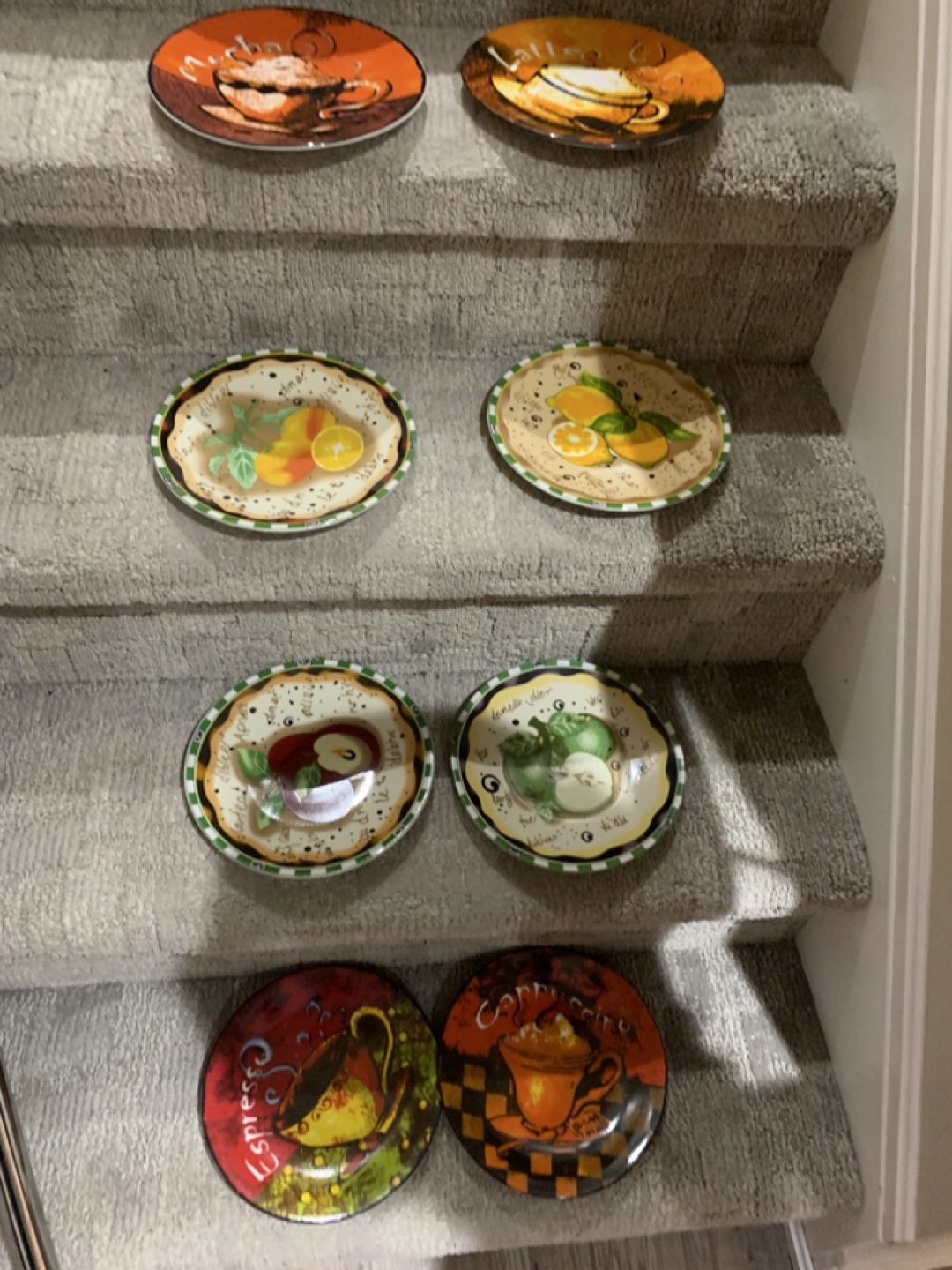 Decorative Fruit & Coffee Dessert Plates (Set of 8) - photo 2