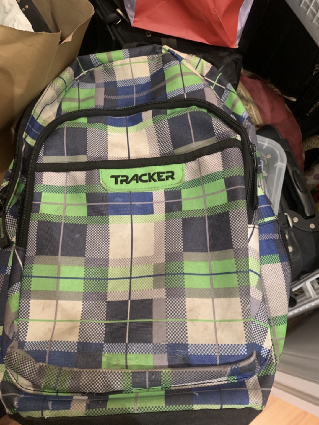 Tracker Plaid Backpack