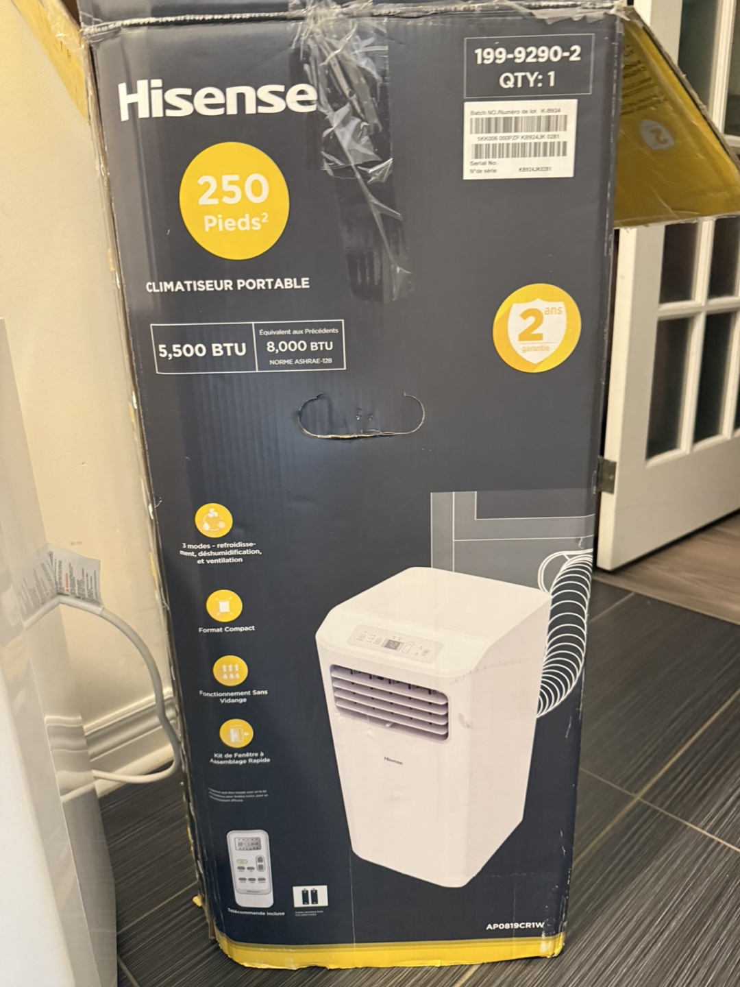 Hisense Portable Air Conditioner 8,000 BTU price negotiable - photo 2