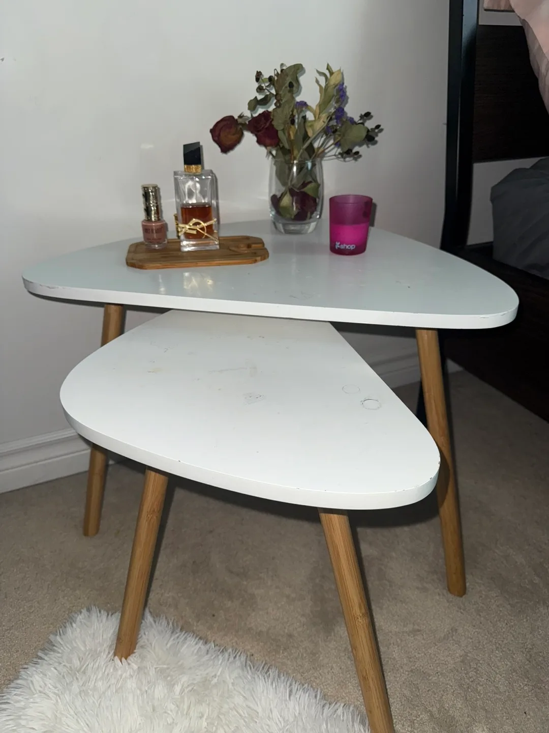 White Accent Tables - Set of 2 thumbnail