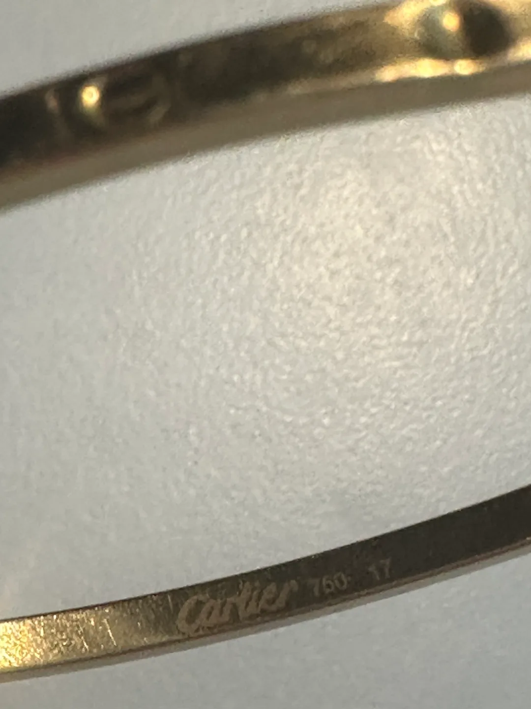 18 karat Gold Cartier love Bracelet image indicator(3)