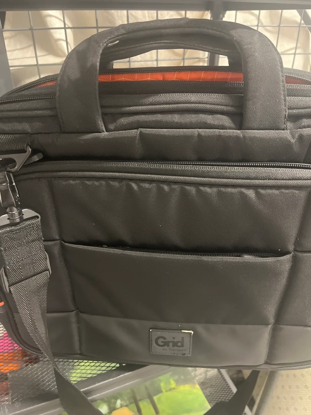 Grid Laptop Bag - Black thumbnail
