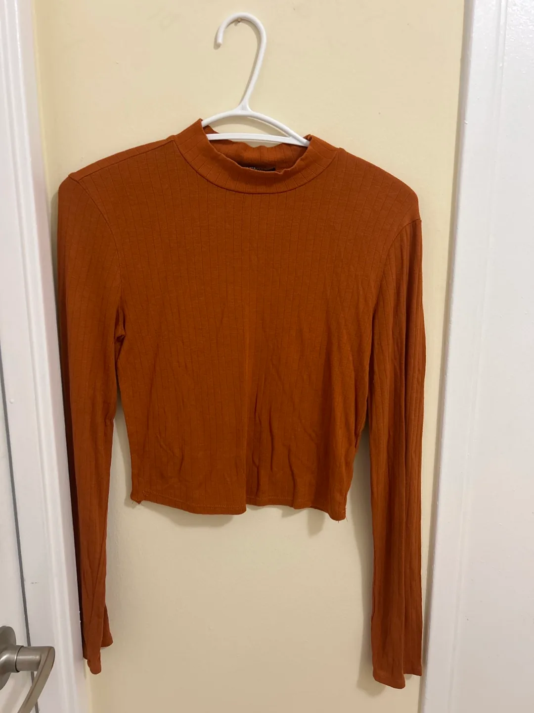 Forever 21 Orange Long Sleeve - Size M thumbnail