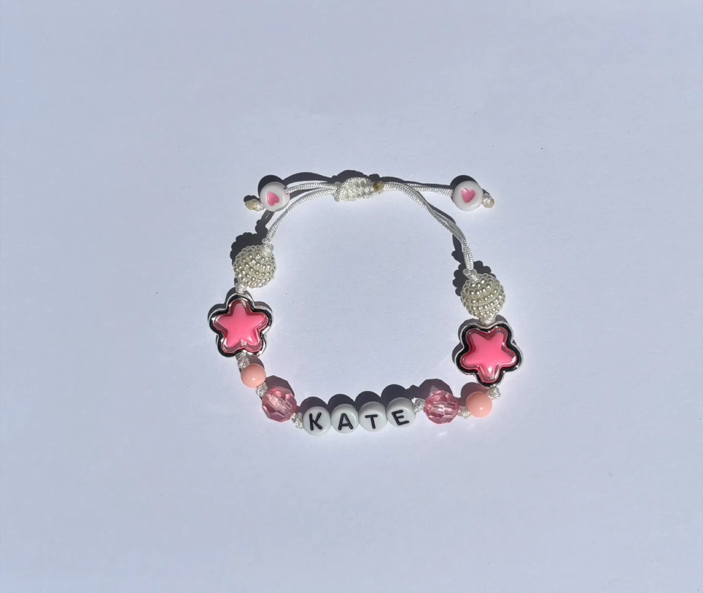 Handmade Beaded Initial Keychain image indicator(5)