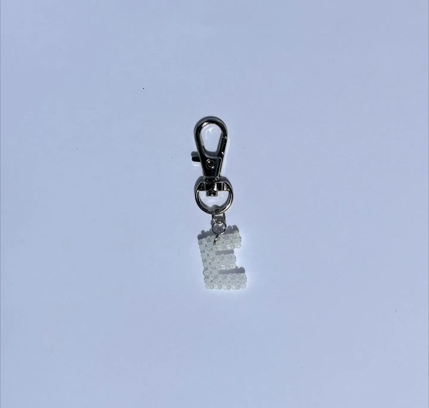 Handmade Beaded Initial Keychain image indicator(3)