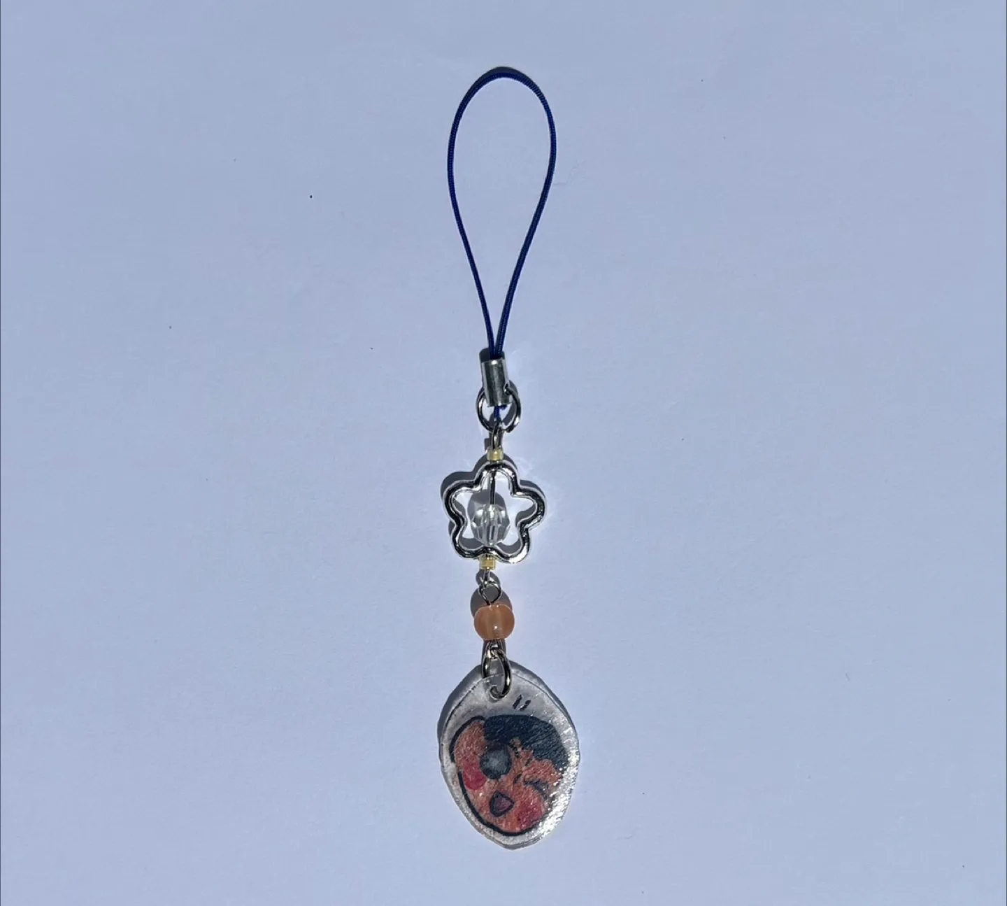 Handmade Beaded Initial Keychain image indicator(2)