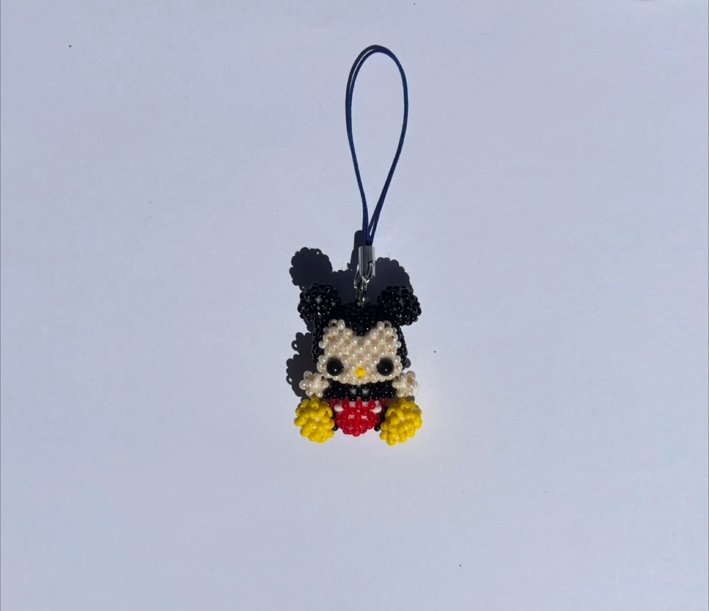 Handmade Beaded Initial Keychain image indicator(8)