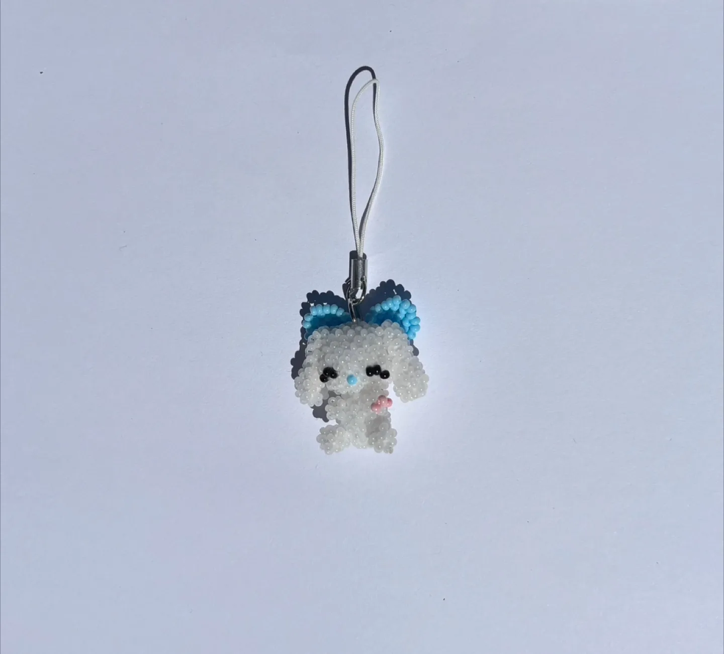 Handmade Beaded Initial Keychain image indicator(7)