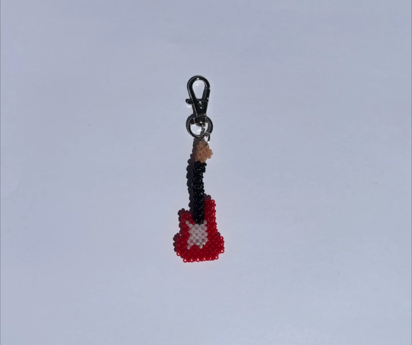 Handmade Beaded Initial Keychain image indicator(10)