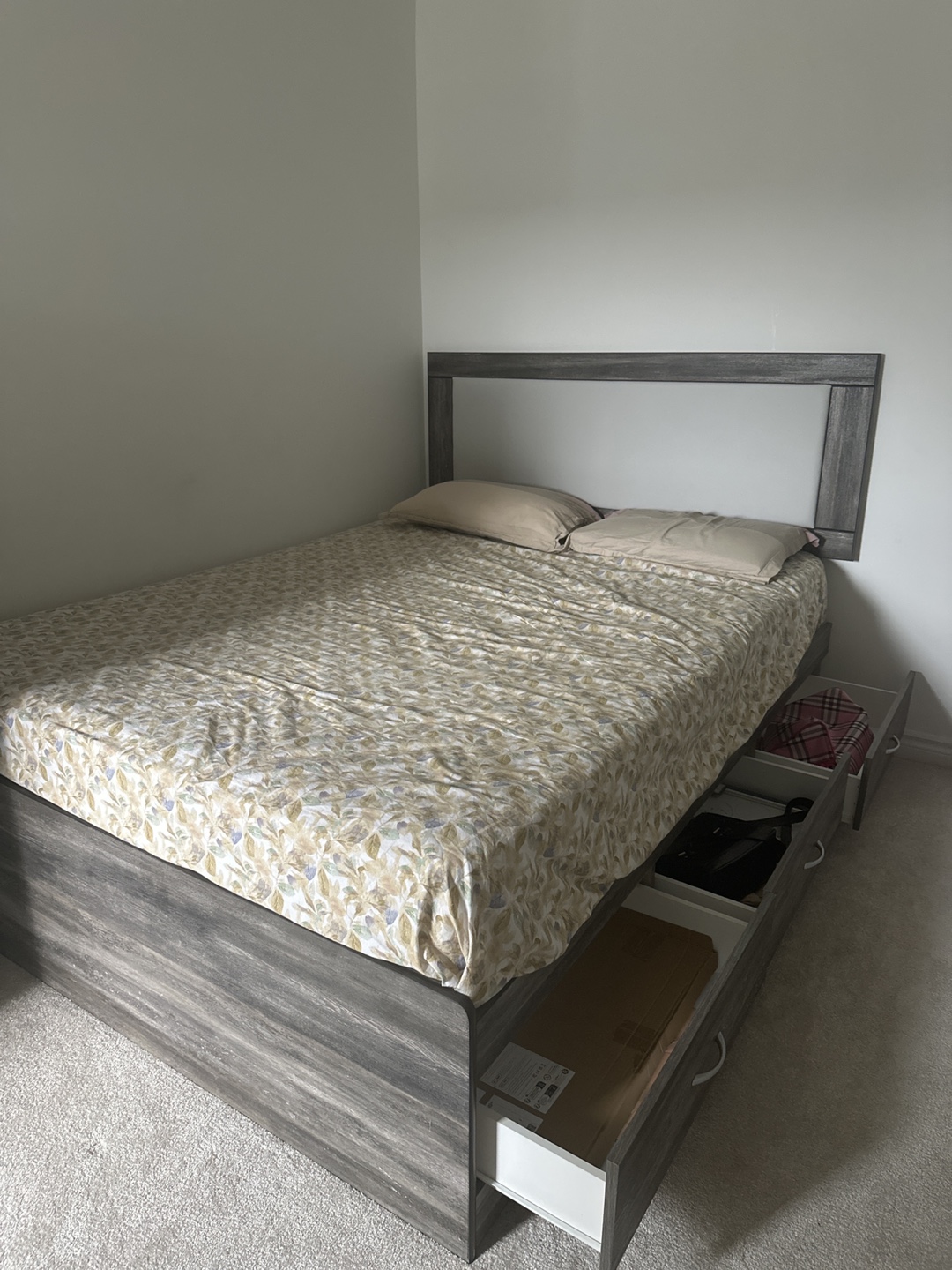 Queen Size Bed Frame with Storage - photo 2
