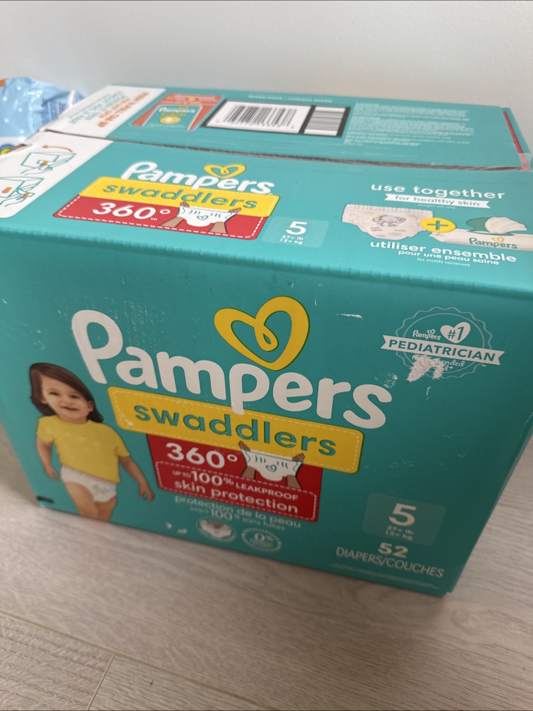 Pampers Swaddlers Size 5 Diapers (52 count) - photo 2