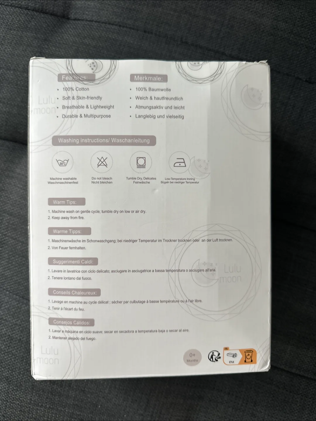 LuluMoon Muslin Baby Blanket NEW ONE image indicator(2)