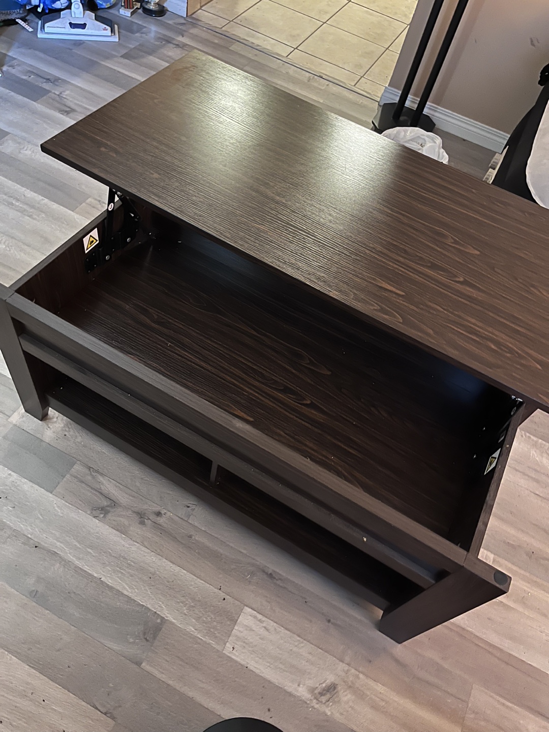 Dark Brown Lift-Top Coffee Table - photo 3