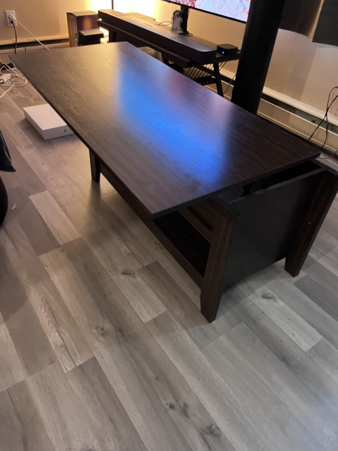 Dark Brown Lift-Top Coffee Table - photo 2