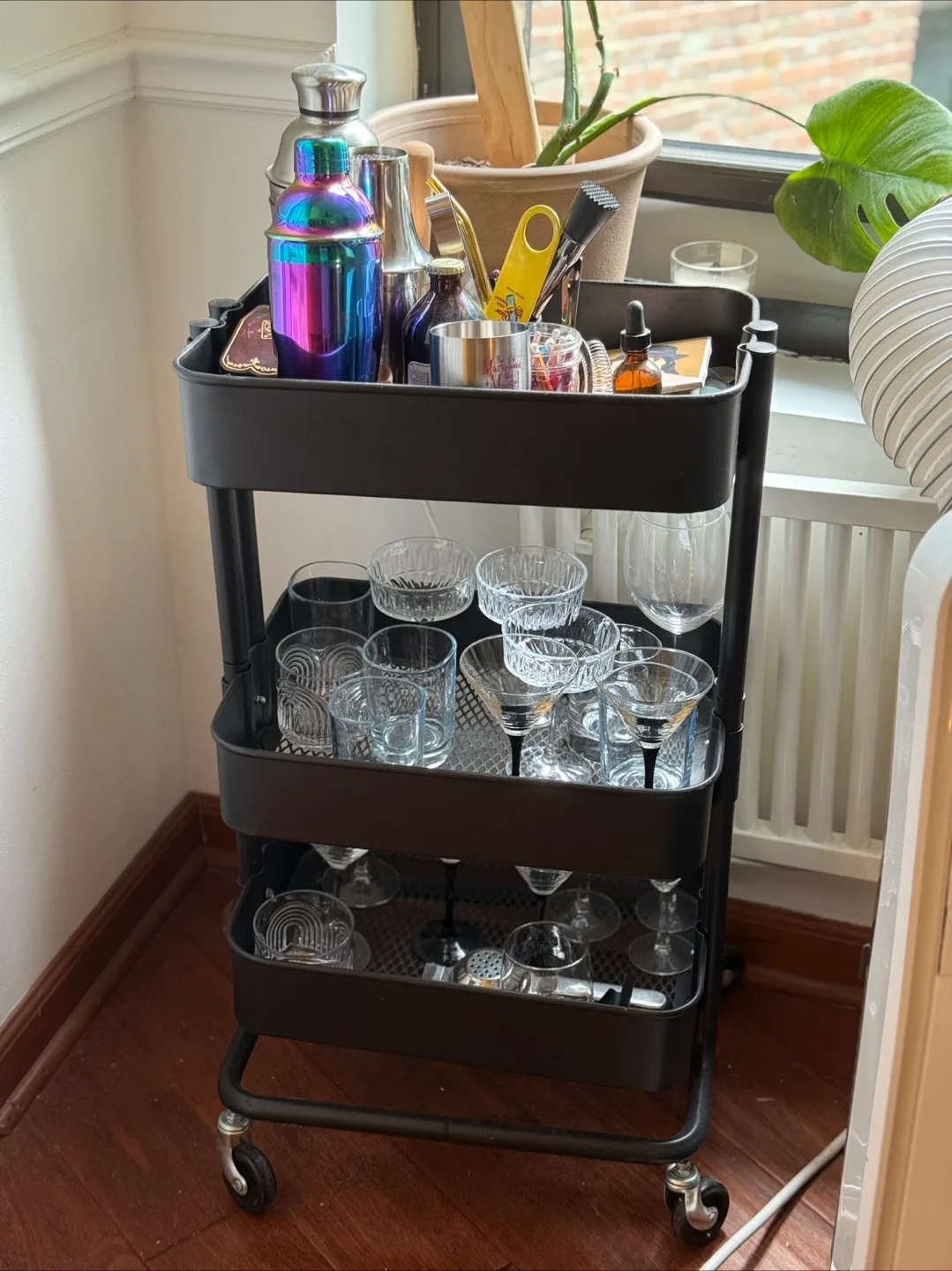 IKEA RÅSKOG Utility Cart - Black thumbnail