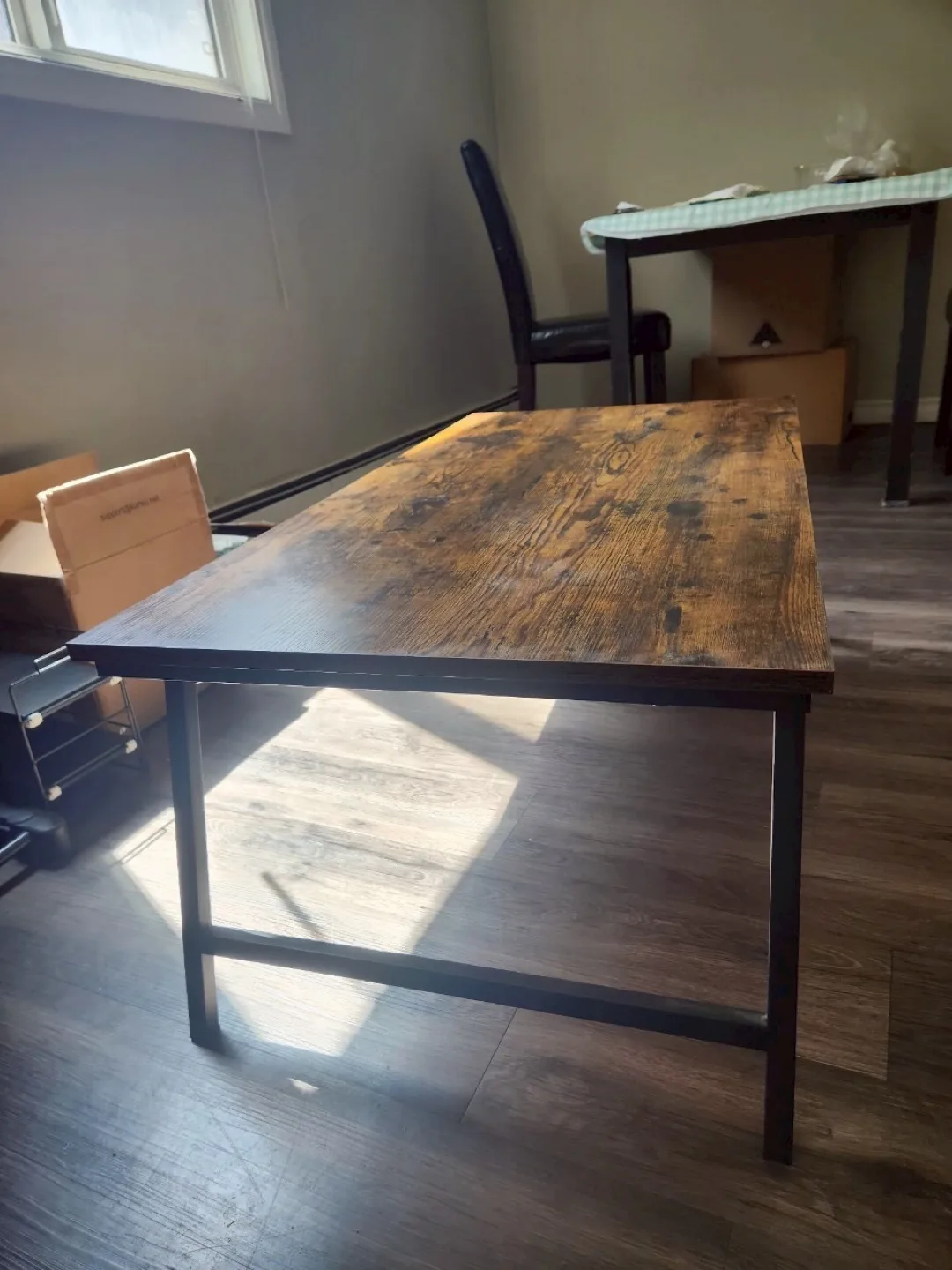Brown & Black Folding Coffee Table 41.3" x 21.7" thumbnail