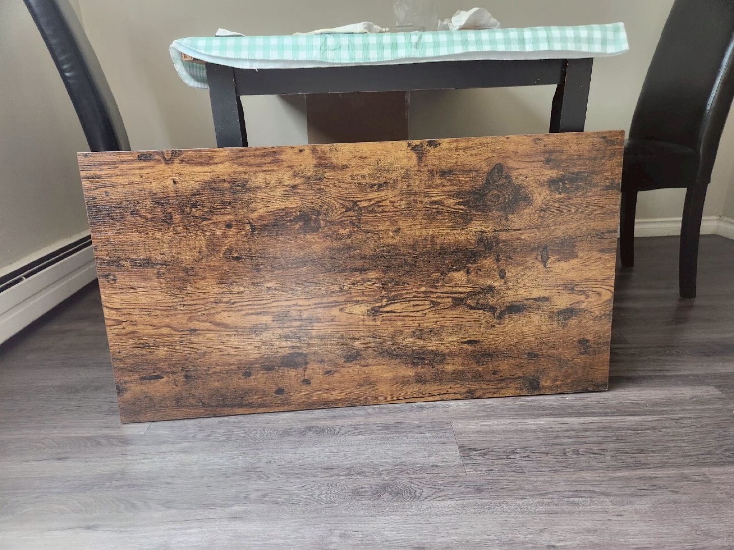 Brown & Black Folding Coffee Table 41.3" x 21.7" - photo 2