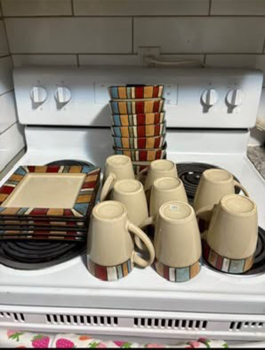 Colorful Stoneware Dinnerware Set