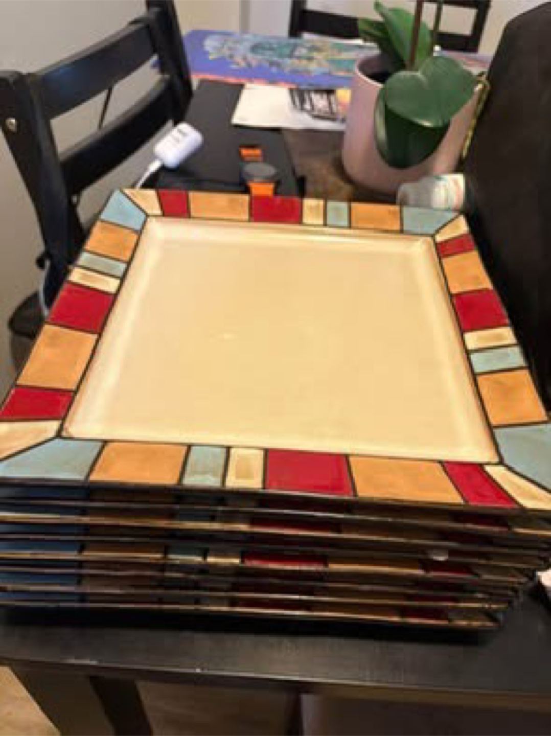 Colorful Stoneware Dinnerware Set - photo 3