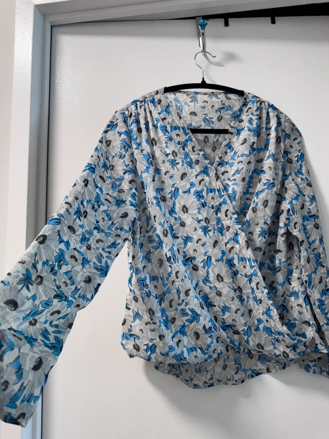 Floral Surplice Top size M image indicator(2)