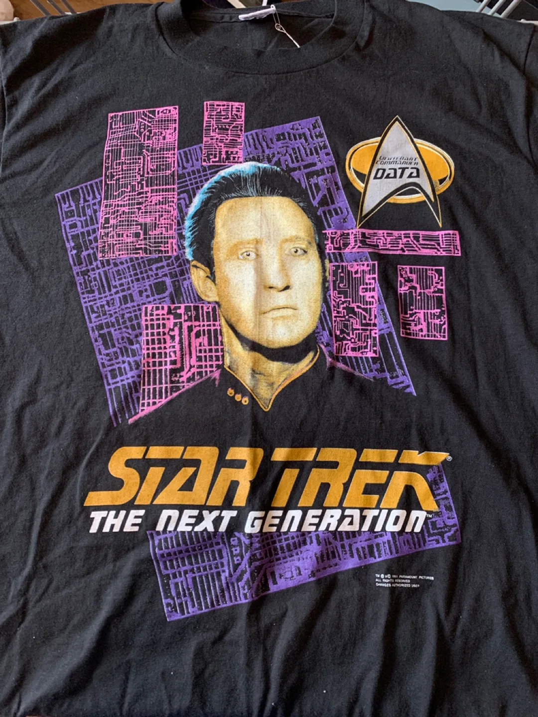 Star Trek TNG Vintage ‘90s Black T-Shirt - XL thumbnail